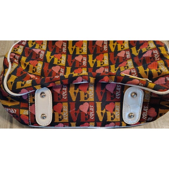 Piero Guidi Hangbag Purse Y2K, Love Heart, Chain Leather Double Handle Zip Close - Picture 6 of 8